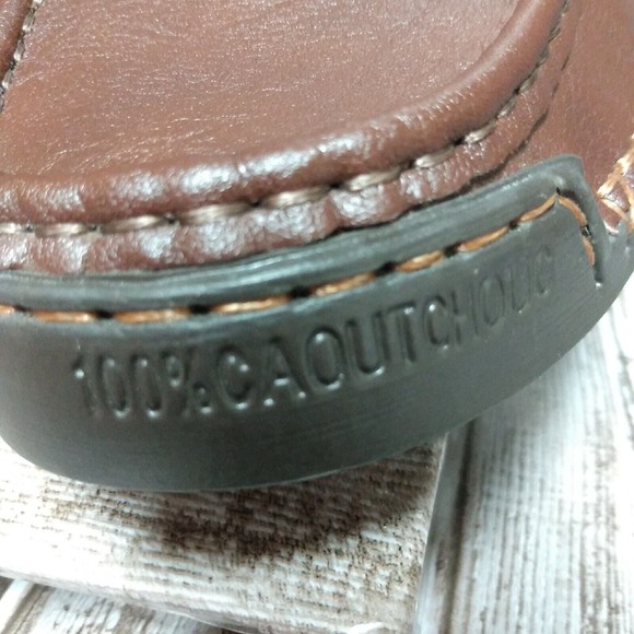 MCEMACHI Men's Brown Leather Loafer Slip On Shoes Casual Fashion Professional 43 - Picture 8 of 8